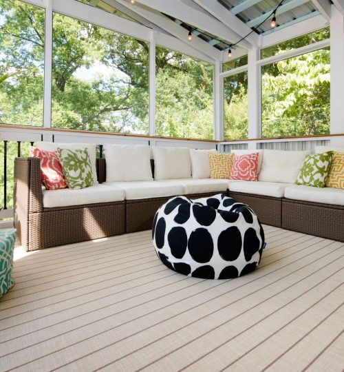 Infinity Woven Vinyl outdoor deck